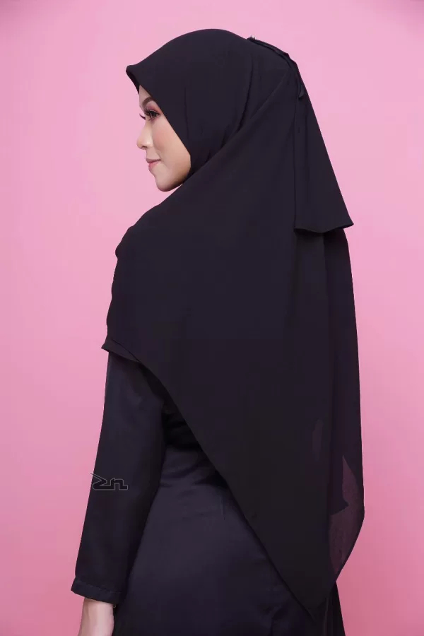 Exclusive Ikhrah Hijab - Khimar Khadeeja Black 4