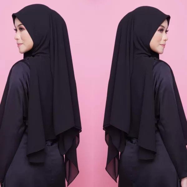 Exclusive Ikhrah Hijab - Khimar Khadeeja Black 10
