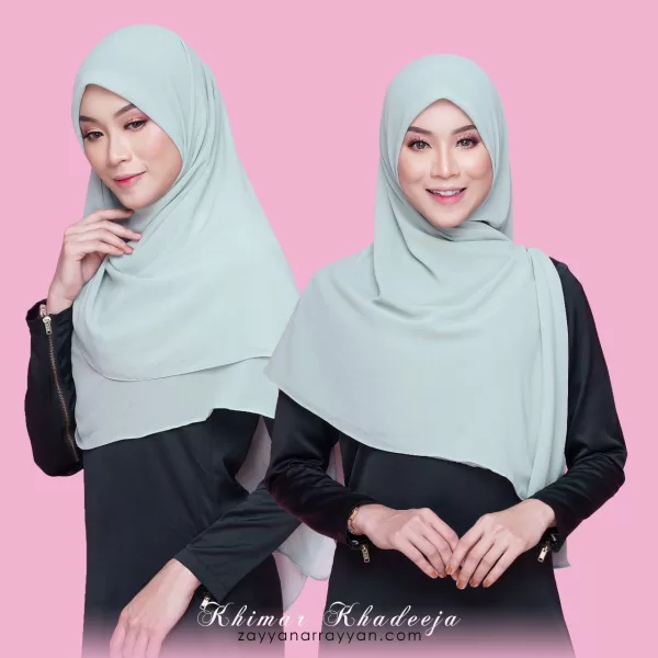 Exclusive Ikhrah Hijab - Khimar Khadeeja Mint Green 6