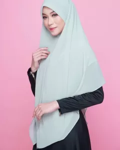 Exclusive Ikhrah Hijab - Khimar Khadeeja Mint Green 7