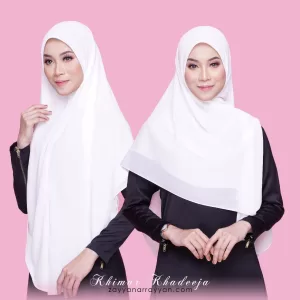 Exclusive Ikhrah Hijab - Khimar Khadeeja White 6