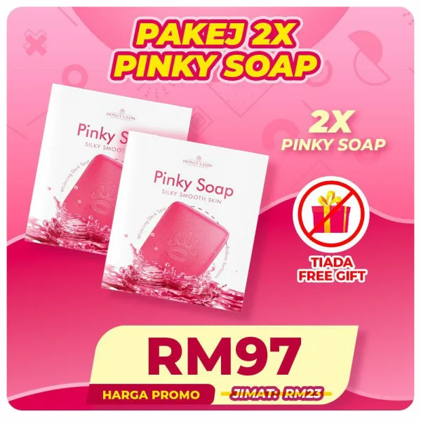 Honey Glow Whitening Pinky Soap 2 Unit