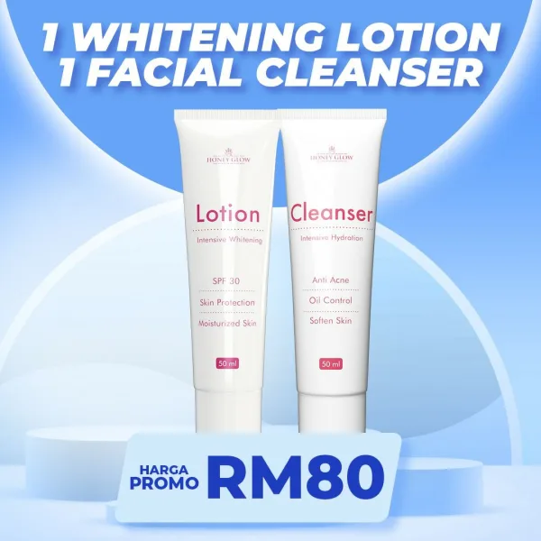 Honey Glow Whitening Facial Cleanser Dan Lotion
